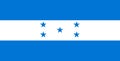 The picture shows the flag of Hondura