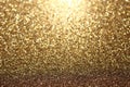 Gold glittery background Royalty Free Stock Photo