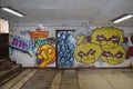 A graffiti with bears and crazy duck