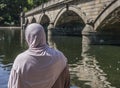 A lady by the lake, Hyde Park.