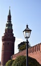 Kremlin tower and wall Royalty Free Stock Photo