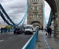 Picture shows a view over Tower Bridge