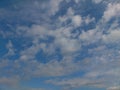 Picture sky with lot white clouds Royalty Free Stock Photo
