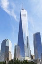 Picture of the skyscrapers around One Wold Trade Center in New York, United States