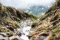 Small river in mountains