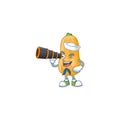 Picture of Smiling happy Sailor butternut squash with binocular