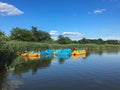 Fun Paddle Boats, Flushing Meadows Lake, Queens Royalty Free Stock Photo