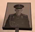 Picture of soviet soldier at the former East-West Berlin border