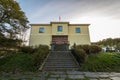 Picture of staricase and entrance to Arkivet, a museum in Kristiansand, the building was headquarter for Gestapo under