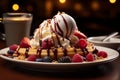 Picture a starry night during your Banana Split dining experience Royalty Free Stock Photo