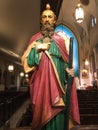 Saint Jude Sculpture Royalty Free Stock Photo