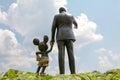 Statue of Walt Disney and Mickey Mouse Royalty Free Stock Photo