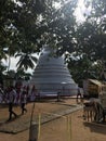 Sri lankan Sthupa in a temple Royalty Free Stock Photo