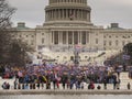 March on Capitol Hill, January 6th, 2021 - Capitol Hill, Washington D.C. USA Royalty Free Stock Photo