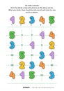 Picture sudoku puzzle with colorful dotted numbers