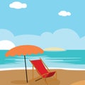 picture of summer time on the background. Vector illustration Royalty Free Stock Photo