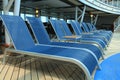 A picture of the sunbathing area on the open deck. Royalty Free Stock Photo