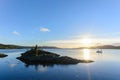 The picture of Sunset at Loch Creran from Creagan in Autumn season