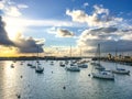 Sunset over Howth Harbour, Dublin, Ireland Royalty Free Stock Photo