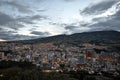 Sunset on San Juan de Pasto City Royalty Free Stock Photo