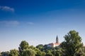 Ilok castle (ilocka utvrda) with the the Sveti Ivan Kapistran church, in the franjevacki samostan convent. Ilok is the