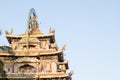 Buddhist Zangdog Palri or Golden Temple in Namdroling Monastery in Bylakuppe, Coorg, Karnataka. Tibetan settlement outside Tibet.