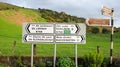 Irish Country road signs Hollywood Wicklow