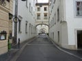 Street view in Prague summertime Royalty Free Stock Photo