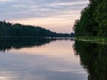 Picture taken from sup board, evening colors