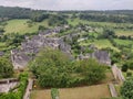 Sky view out of the tower of Turenne, France