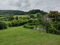 Sky view from the castle of Turenne, France