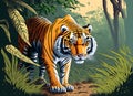 a picture of a tiger in the woods
