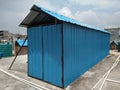 A picture of tin shade for roof ,