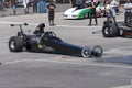 Top fuel dragster go to the race track