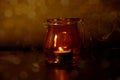 Traditional beautiful Diwali lighting of lamps