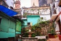 Picture of a traditional courtyard patio at Taxco, Guerrero. Mex