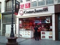 Come Jamon. Ham shop at Zaragoza. Aragon, Spain
