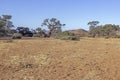 Picture of the unique landscape of the Tiras Mountains on the edge of the Namib Desert in Namibia Royalty Free Stock Photo