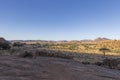 Picture of the unique landscape of the Tiras Mountains on the edge of the Namib Desert in Namibia Royalty Free Stock Photo