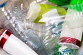 Picture of utilized plastic bottles Royalty Free Stock Photo