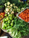 a picture of vegetables sold at the market 