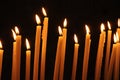 picture of votive candles in a church Royalty Free Stock Photo