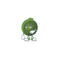 Picture of waiting gem squash on cartoon mascot style design