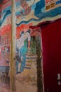 Picture of Wall painting about whispers of love at Wat Phumin Phumin Temple, Nan, Thailand