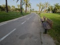 Green Beautiful View of Menachem Begin, Darom Park, Tel-Aviv, Israel Royalty Free Stock Photo