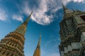 The day in bangkok, Thailand, Wat Po Temple Royalty Free Stock Photo