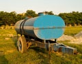 A picture of water tanker with blur background