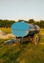 A picture of water tanker with blur background