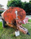 A picture of water tanker with blur background