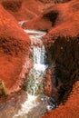 Red Clay with waterfall Royalty Free Stock Photo